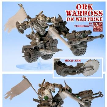 Warhammer 40K Ork Warboss On Warbike Conversion by timshinn73