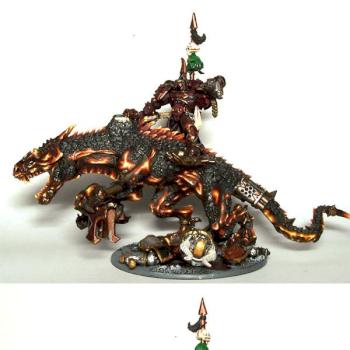 Nurgle Lord on Carnosaur conversion by The Wraithlord