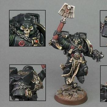 Space Marine Chaplain with Jump Pack (Black Templars) by GriffinPainting