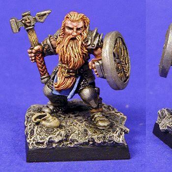 Reaper Dwarf Warrior by chambersofminiatures