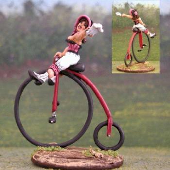 Eureka French Lady on Penny Farthing by Flashman14