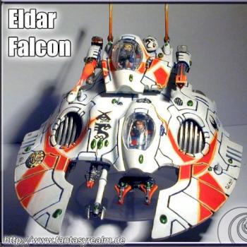 Frontview of the Eldar Falcon by Cenobyte