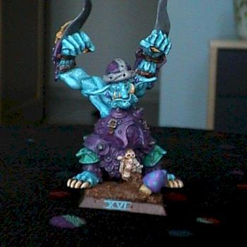 Troll de guerre convertit pour BloodBowl (Confrontation) by magiclion