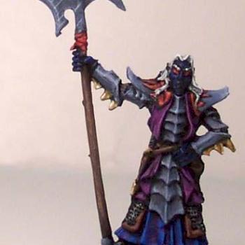 Dark Elf painted as Drow by figurephenatix