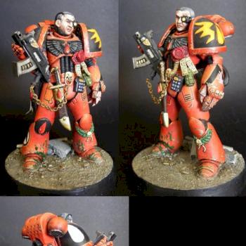 Blood Angel sergeant (better pics) by Mousemuffins