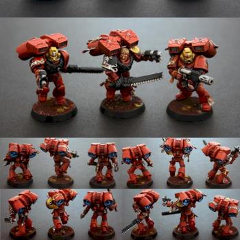 Blood Angels Assault Marines x12 by Johnnyhorse