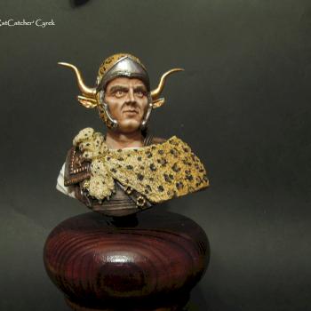 Seleukos I Nikator bust - painted by Tomasz 'RatCatcher' Cyrek by RatCatcher