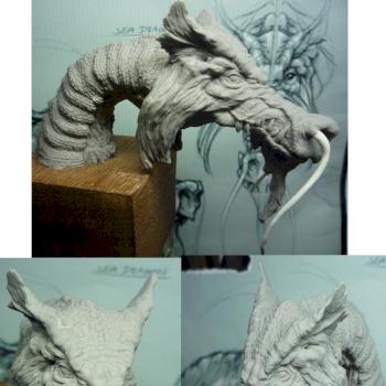 old dragon bust by uman E.T.