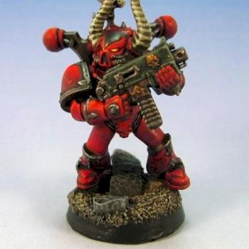 Word Bearer Chaos Space Marine by Space Monkey