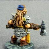 Ral Partha Female Dwarf with Hammer and Chainmail by Iraeyna