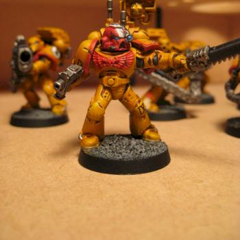 Imperial Fists Devastator sergeant by pacmanman