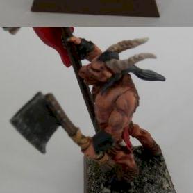 Beastman standard bearer by captainolodusk