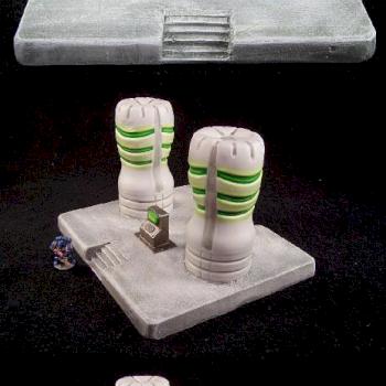 Reactor Power Station Terrain w/ Light Effects for 40K or Other by CaptNarcissisto