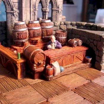 Grendle Tavern Bartender Diorama by DjTherapy