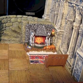 Grendle Miniatures Fireplace, Tavern Diorama by DjTherapy