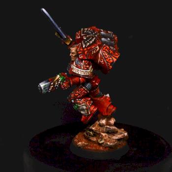 Blood Angel Captain on black by kommissar Manul