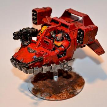 Blood Angels Land Speeder by Learchus