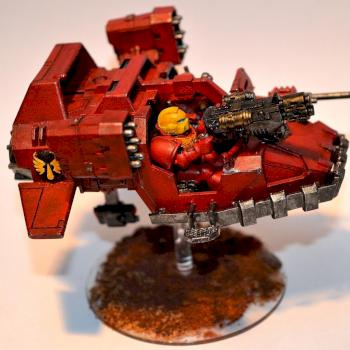 Blood Angels Land Speeder by Learchus