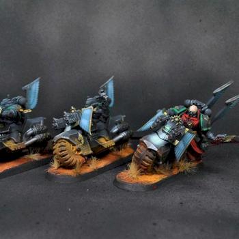 Space Marine Dark Angel Bike Squad by Diomedes