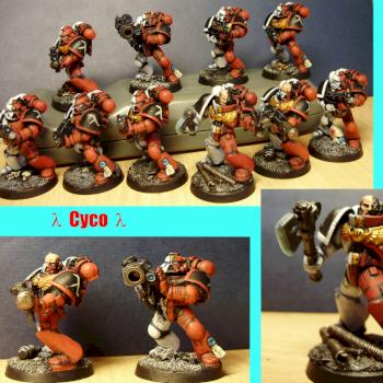 Space Marine tactical Squad No.1 by Cyco