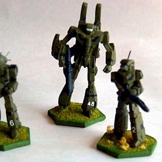 Olive Drab Scout 'Mechs by Smilodon_UP