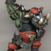 Blood Bowl Black Ork by krybosis