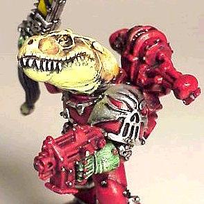 Dino-headed Chaos Marine by borg