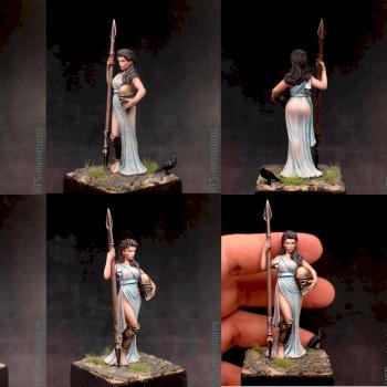 54mm Helen - The Spartan by KFS-miniatures