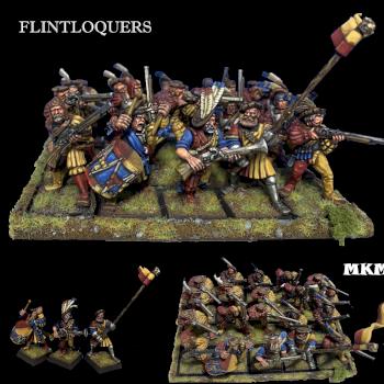 THE BOLD FLINTLOQUERS, 20 Empire Handgunners by mousekiller