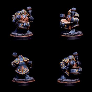 Warhammer WarCry ironbreaker dwarf Drummer by El Sabel