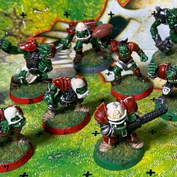 Orc Team Blood Bowl by Slup