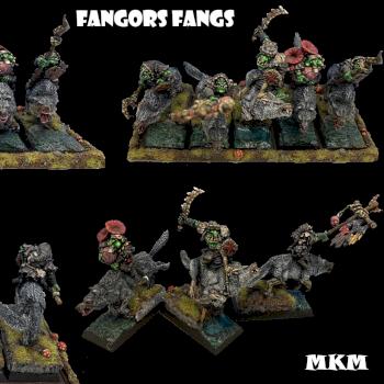 FANGOR'S FANGS - Goblin Wolf Riders by mousekiller