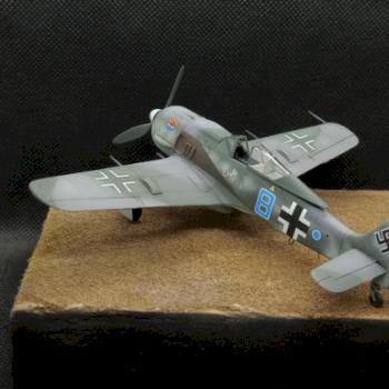 Fw-190A-8; 12 Staffel 5JG.Norwegia wiosna 1945r.Hasegawa 1/72 Scale by PiotrP