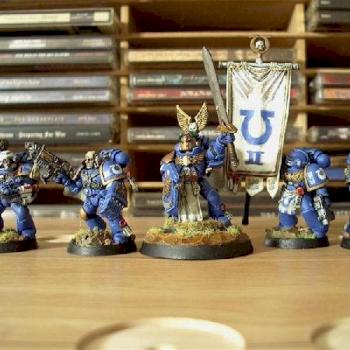 Ultramarines Command Squad by undeadair