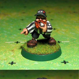 Blood Bowl Dwarf Referee by Rob Jedi