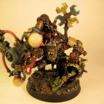 Ork Mek with Shokk Attack Gun by GAARK