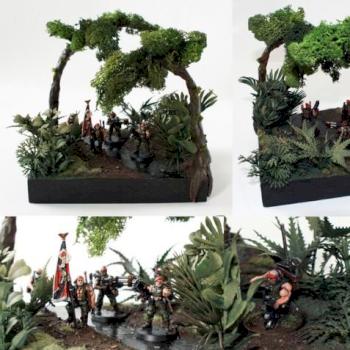 Catachan Command Squad Jungle Diorama by Komrad