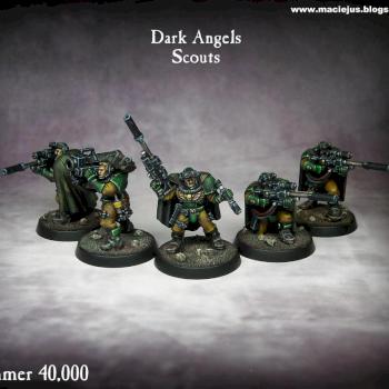 Dark Angels Scout squad by Maciejus_exe