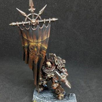 Khorne stendard bearer by Castoro74