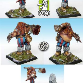 Ogre Kingdoms Hunter / Bruiser / Mordheim Ogre Guardian by demi morgana