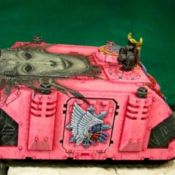 Slaanesh Rhino - WIP by wereweevil