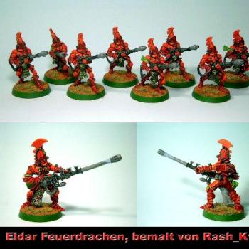 Rash_Ktah's Eldar Fire Dragons and Exarch by Rash Ktah