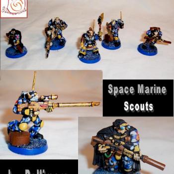 Space Marine Blue/Grey Camo Scouts by Pellimore