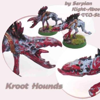 Kroot Hounds by Serpian