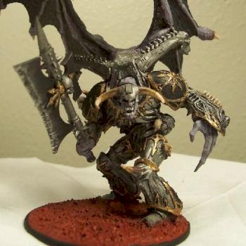 Iron warriors Daemon Prince by munkeyjoepaints