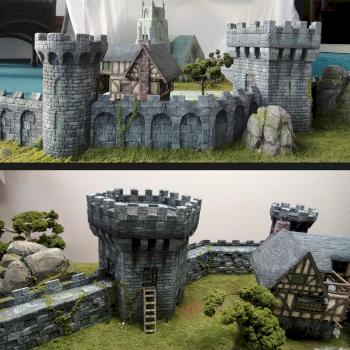 Scratchbuilt Guard Towers and Wall Terrain by sappet102