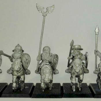 BOOD-WARGAMES.MINIATURES DWARFS SPEARMEN ON PONIES by bood-war.miniatures