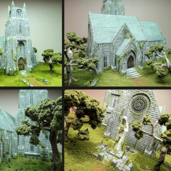 Scratchbuilt Gothic Church Terrain by sappet102