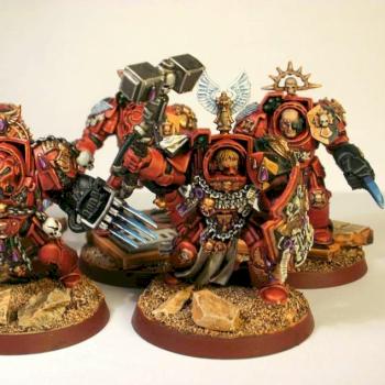 Blood Angels Assault Terminators by Sotirios