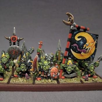 Night goblin regiment by tommelom2